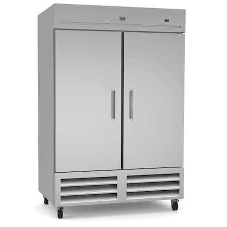 Kelvinator 2-Door Reach-In Refrigerator, Stainless Steel, 46 cu. ft. KCHRI54R2DRE